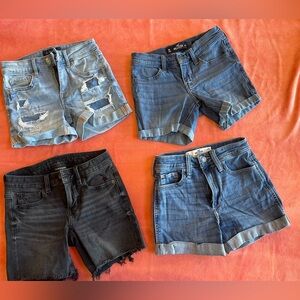 Lot of Hollister, Aeropostale, & American Eagle Jean shorts 00
